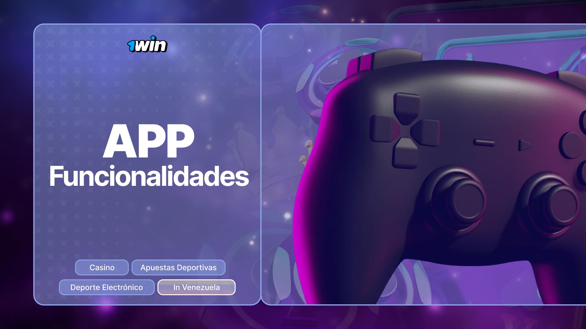 La aplicación móvil 1win Venezuela ofrece funciones internas convenientes para jugar fácilmente