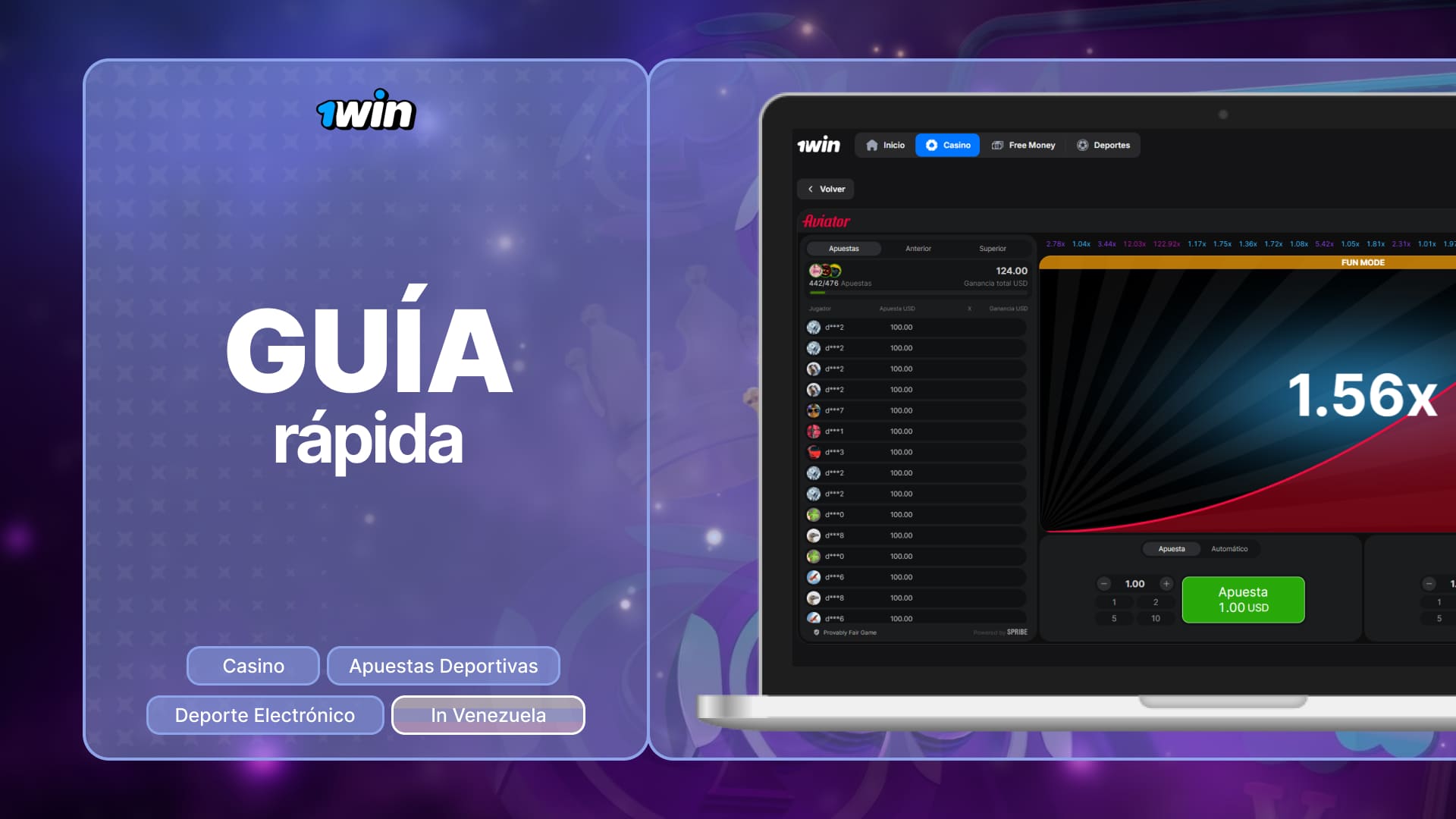 1win Venezuela: Una guía detallada sobre cómo empezar a jugar en sencillos pasos Aviator