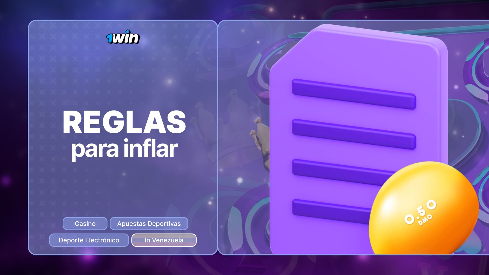 Reglas básicas del juego 1win Venezuela y plataforma para nuevos usuarios Balloon