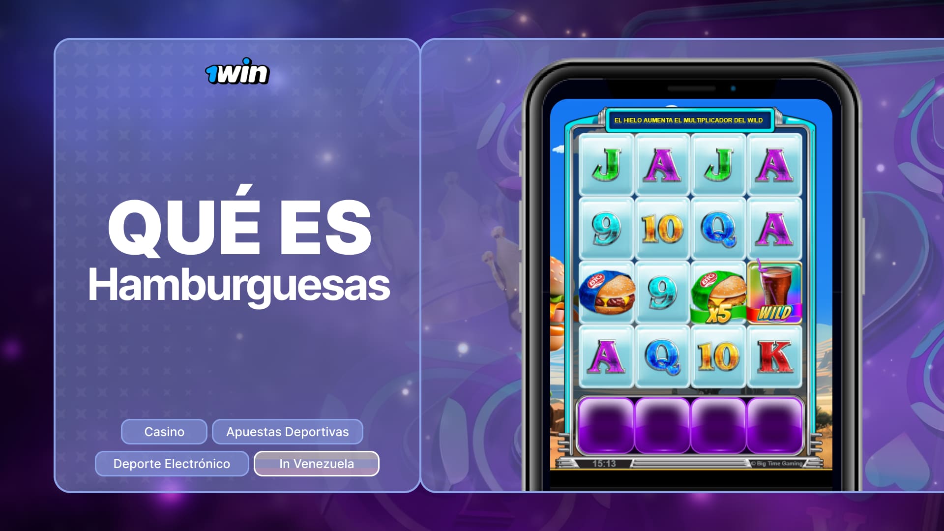 1win Venezuela: descripción detallada y especificaciones del juego juego de la hamburguesa