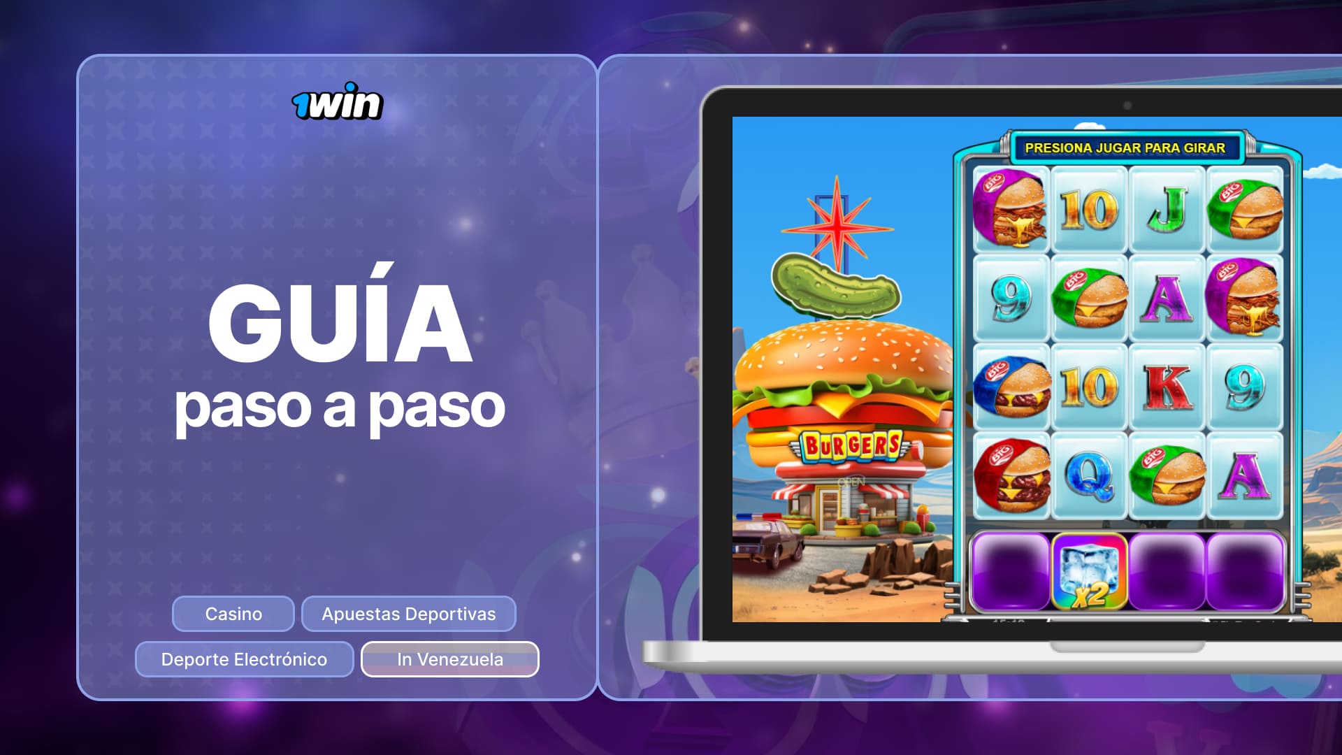 1win Venezuela: Una guía detallada sobre cómo empezar a jugar en sencillos pasos juego de la hamburguesa