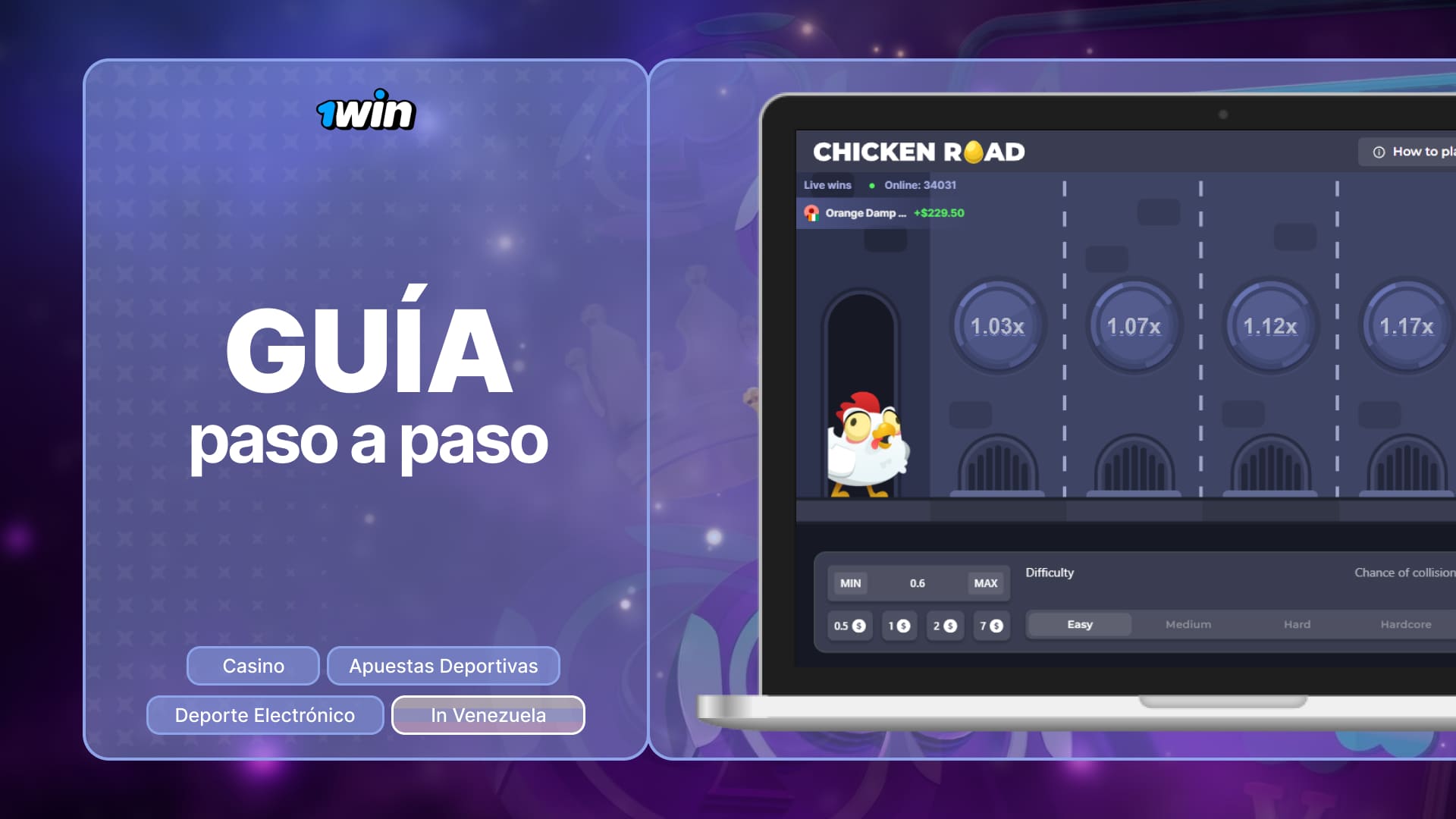 1win Venezuela: Una guía detallada sobre cómo empezar a jugar en sencillos pasos Chicken Road