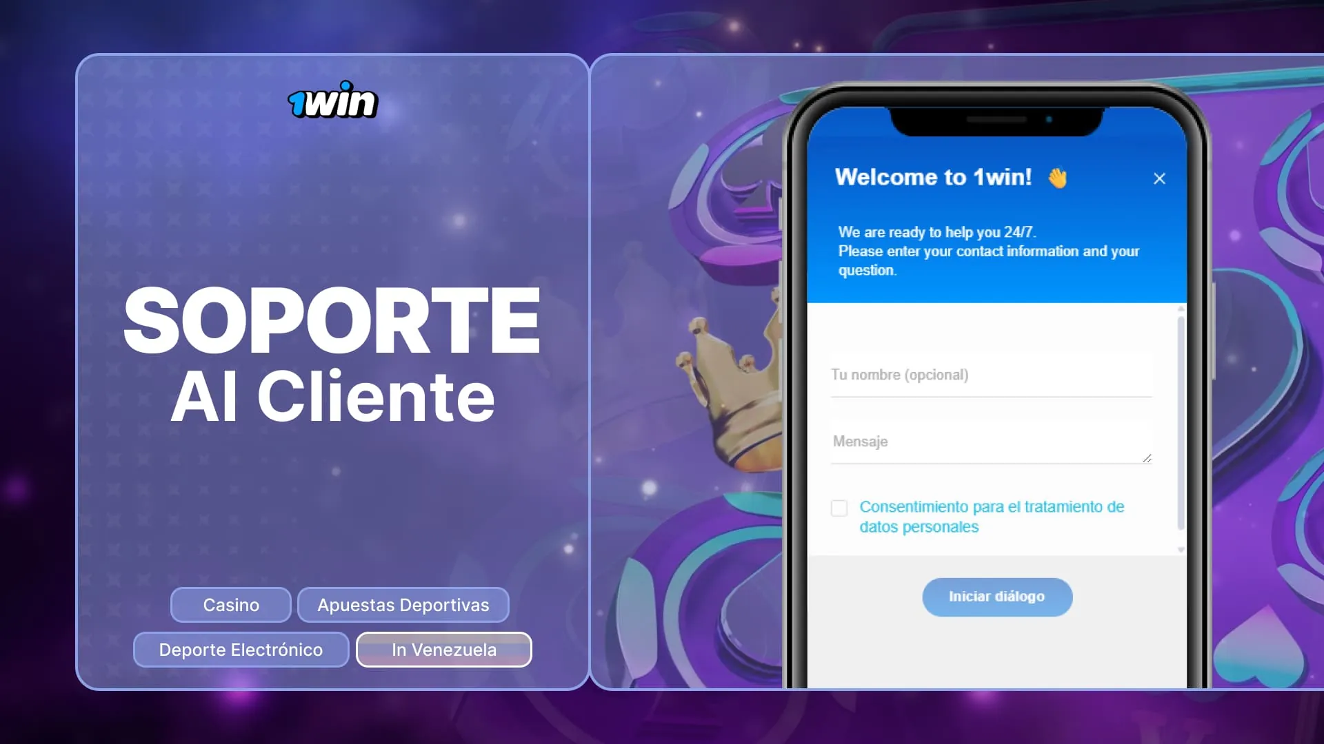 1win Venezuela Plataforma de atención al cliente general para resolución rápida y eficiente de posibles dificultades, múltiples opciones de chat en vivo, número de teléfono y redes sociales