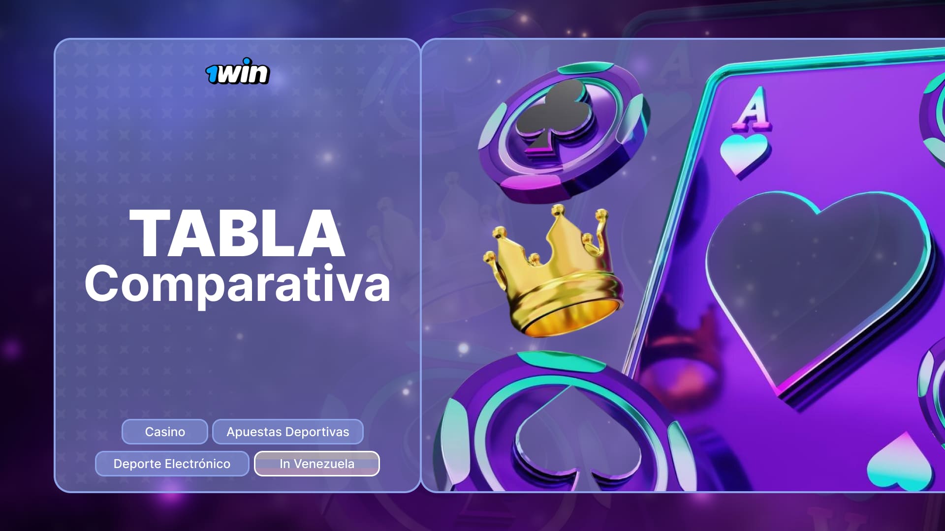 1win Venezuela: Tabla comparativa de géneros de juego para jugadores experimentados