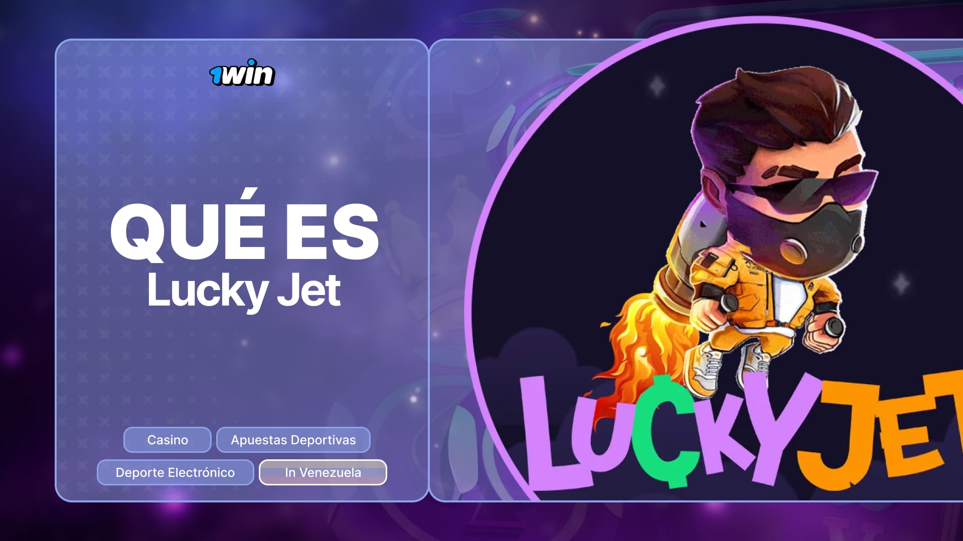 1win Venezuela: descripción detallada y especificaciones del juego Lucky Jet