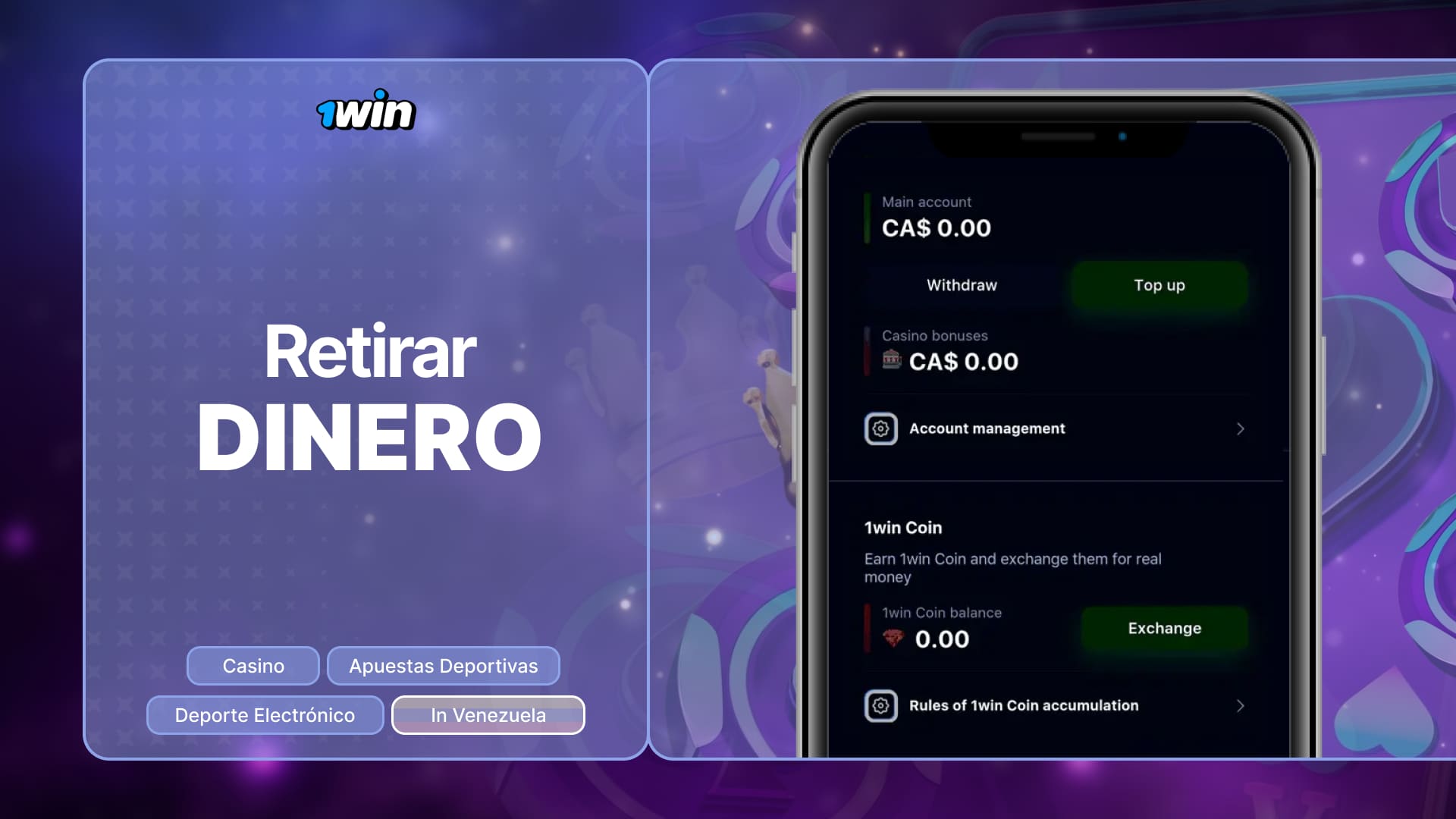 1win Venezuela proporciona información detallada sobre cómo retirar fondos de su cuenta utilizando una variedad de métodos convenientes