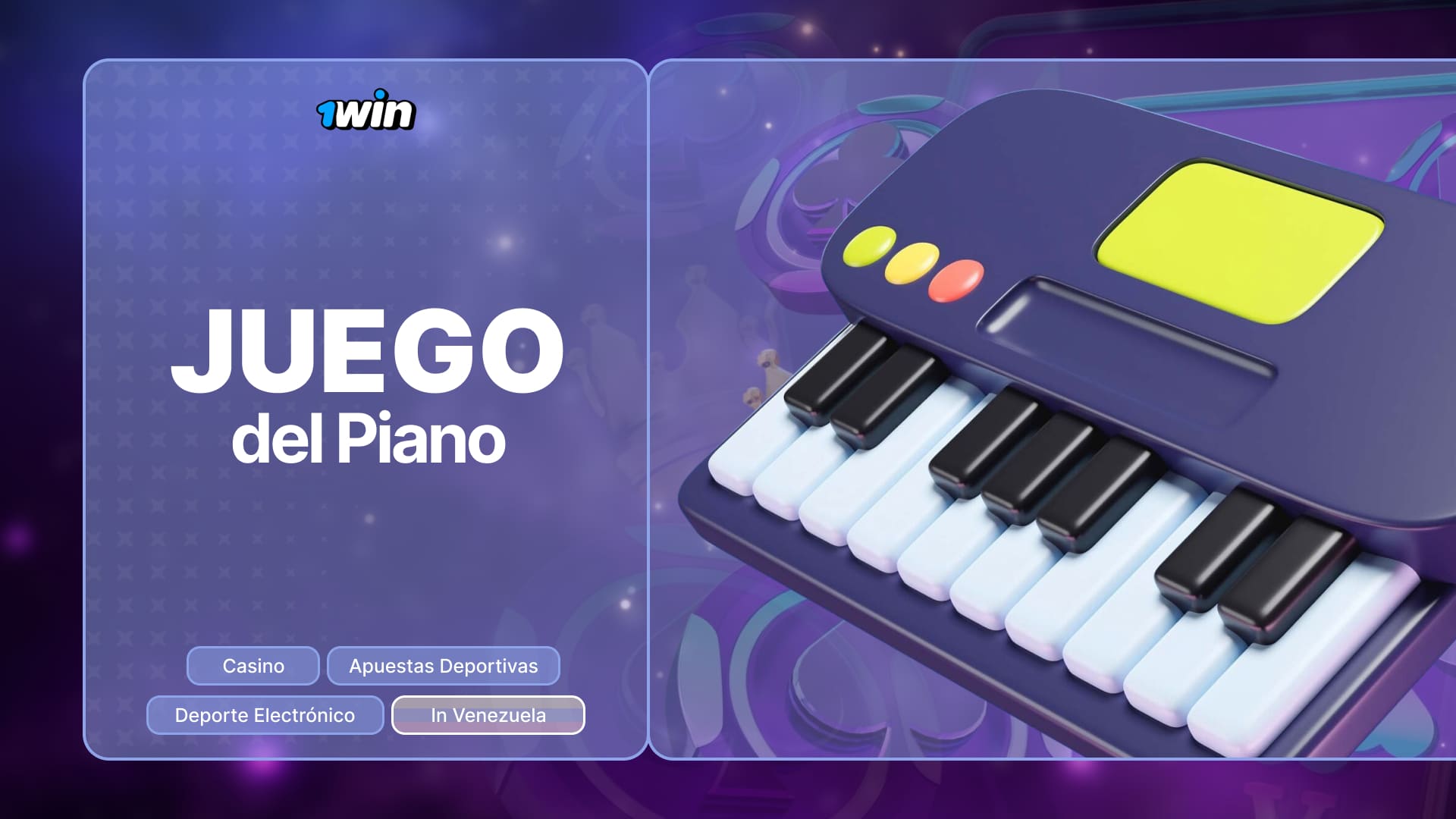 1win Venezuela: descripción detallada y especificaciones del juego Piano Tiles