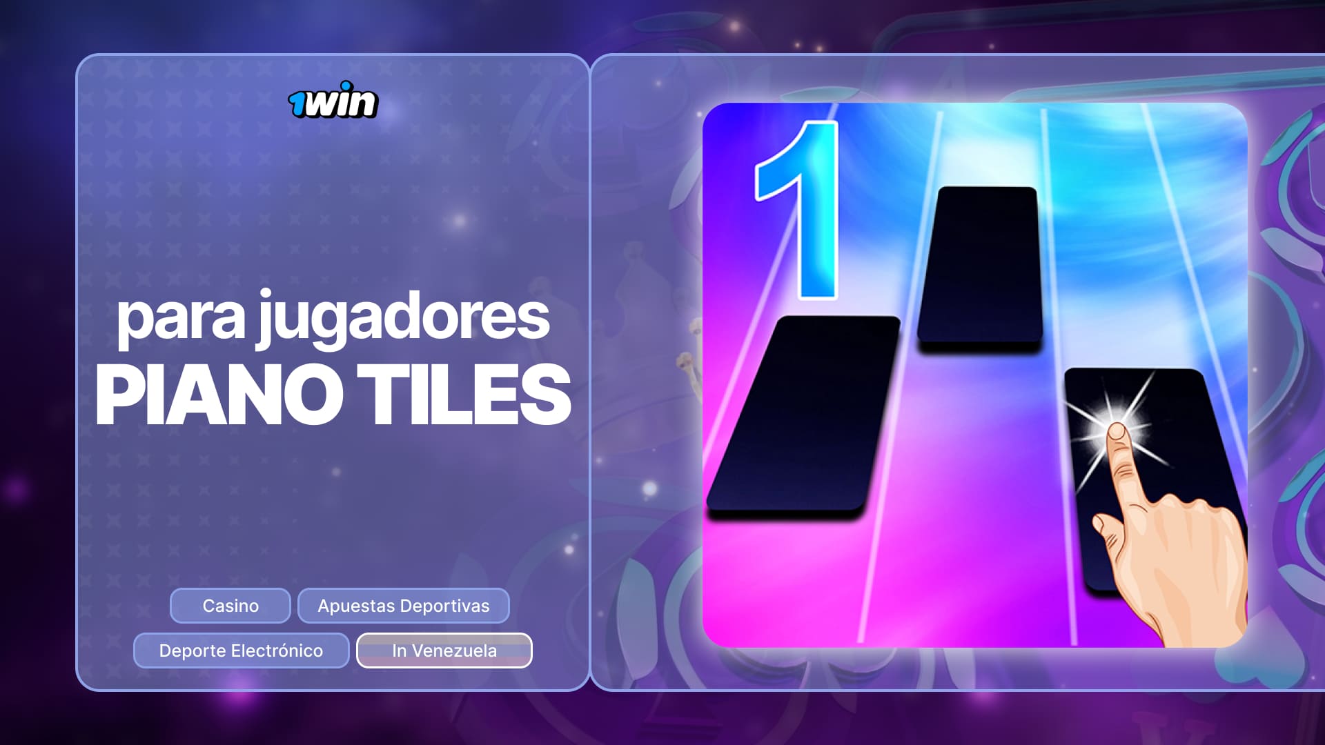 1win Venezuela: Características y funciones internas del juego Piano Tiles