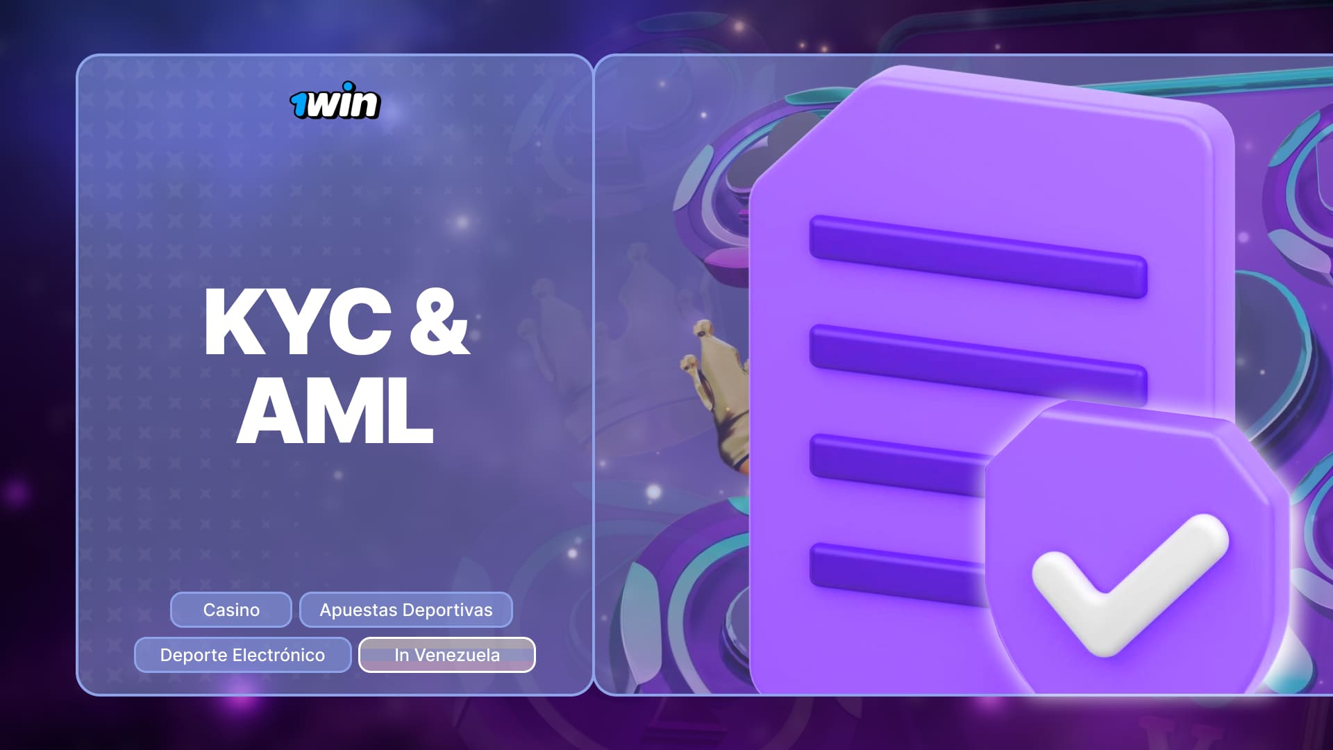 1win Venezuela General: Principios importantes de la plataforma, verification