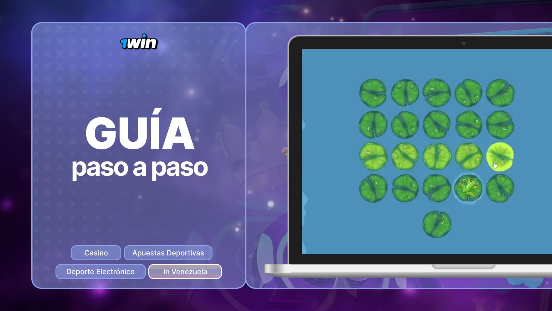 1win Venezuela: Una guía detallada sobre cómo empezar a jugar en sencillos pasos Juego de la Ranita