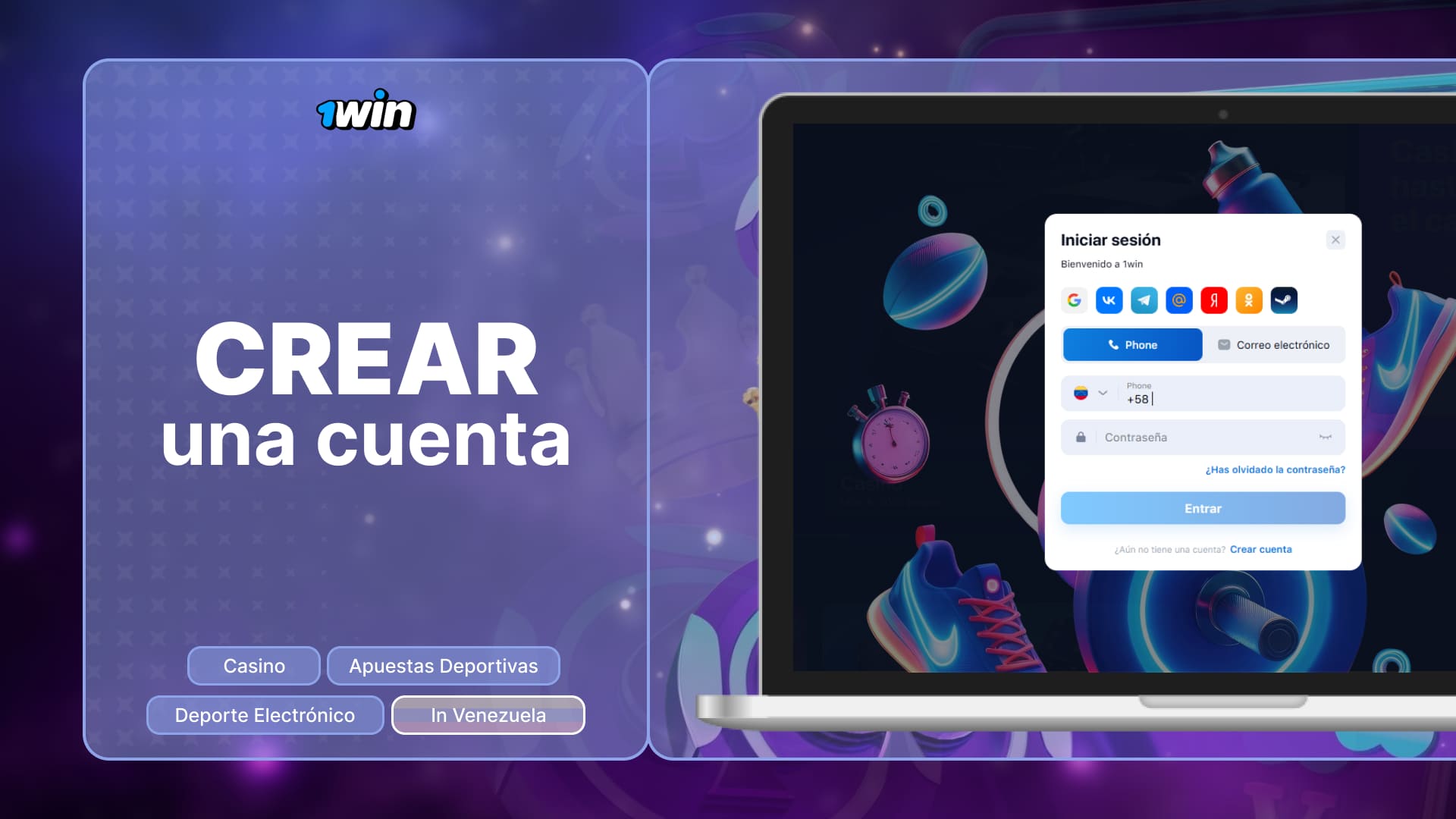 1win Venezuela información detallada sobre cómo crear una cuenta en la plataforma