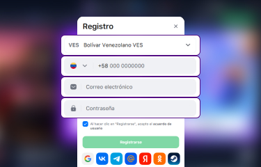Creación de cuenta general de 1win Venezuela paso 4