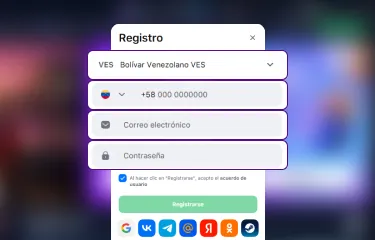 Creación de cuenta general de 1win Venezuela paso 4