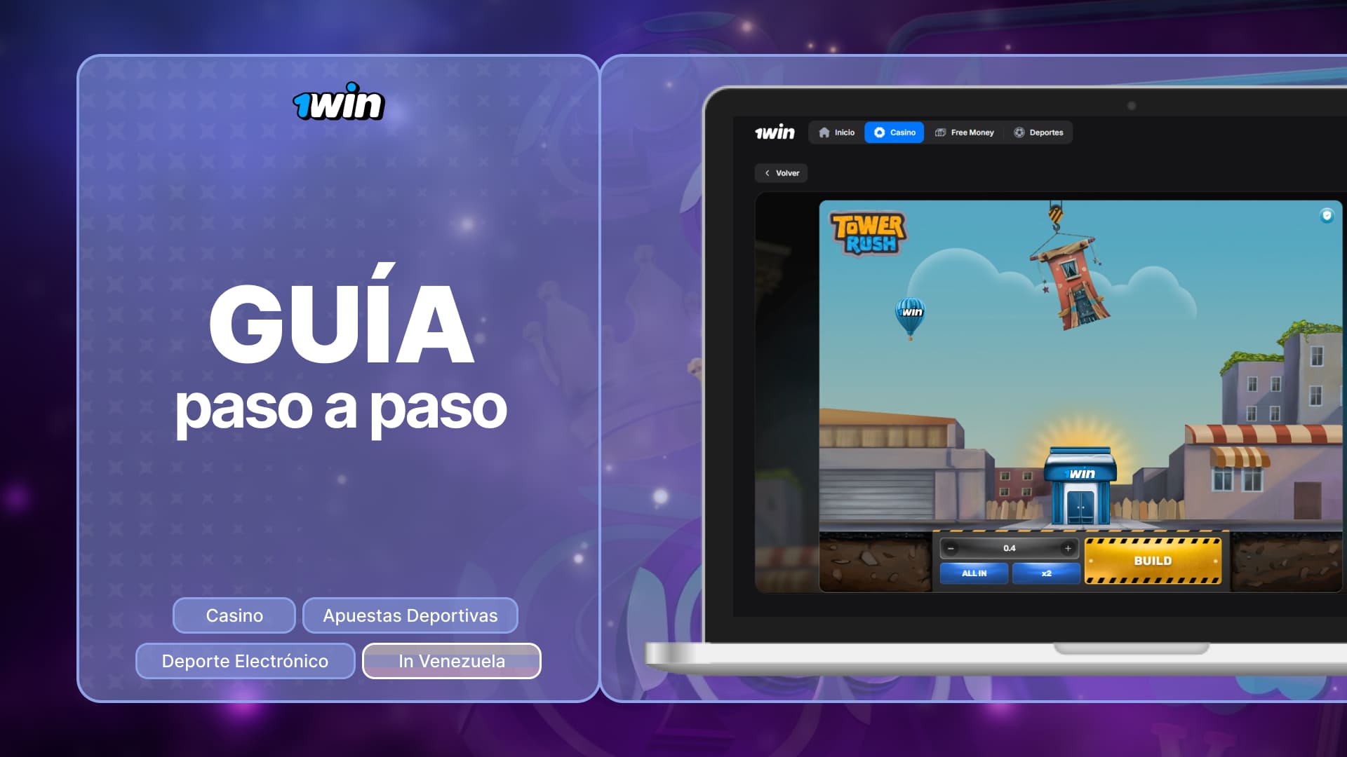 1win Venezuela: Una guía detallada sobre cómo empezar a jugar en sencillos pasos Tower Rush